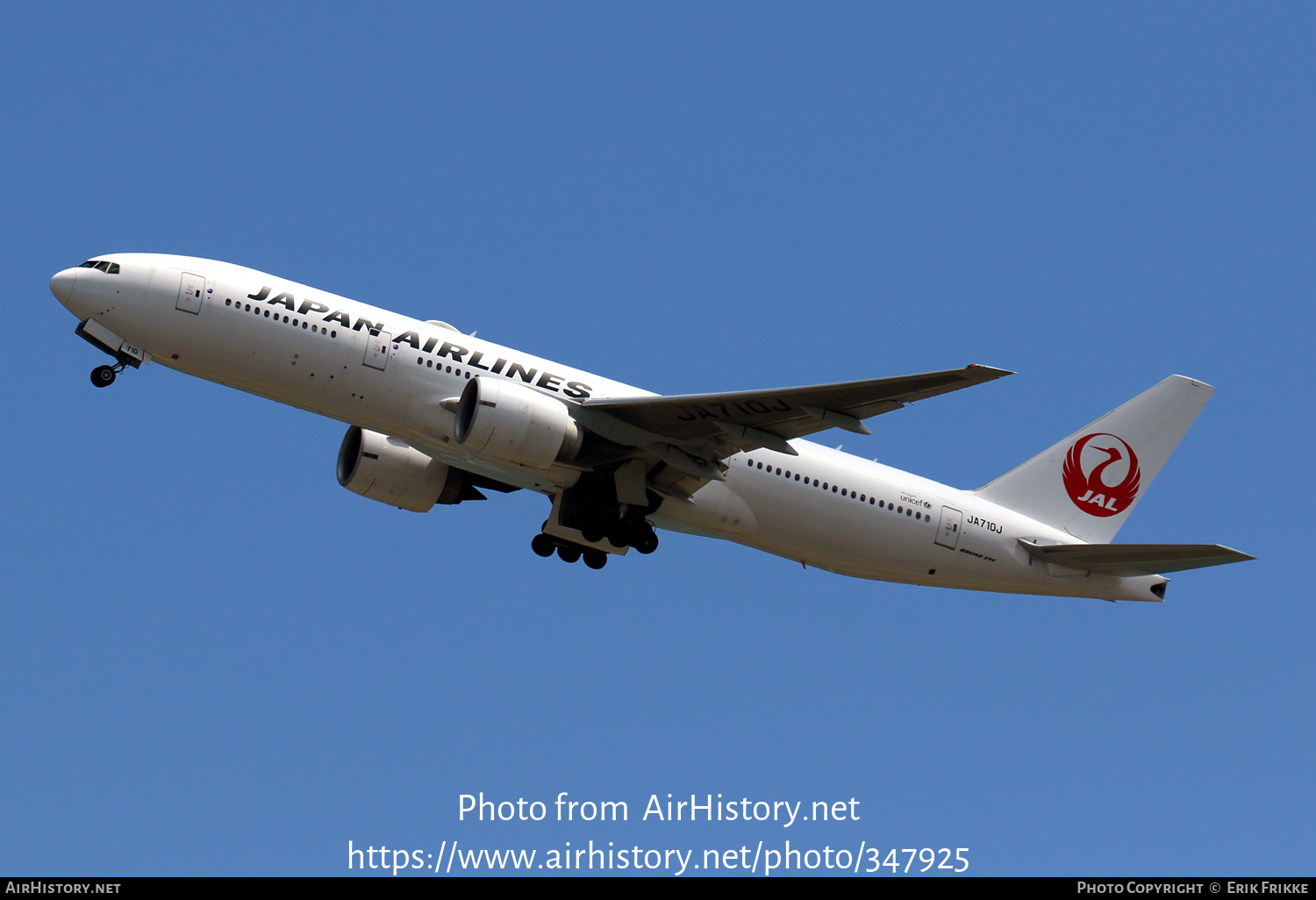 Aircraft Photo of JA710J | Boeing 777-246/ER | Japan Airlines - JAL | AirHistory.net #347925