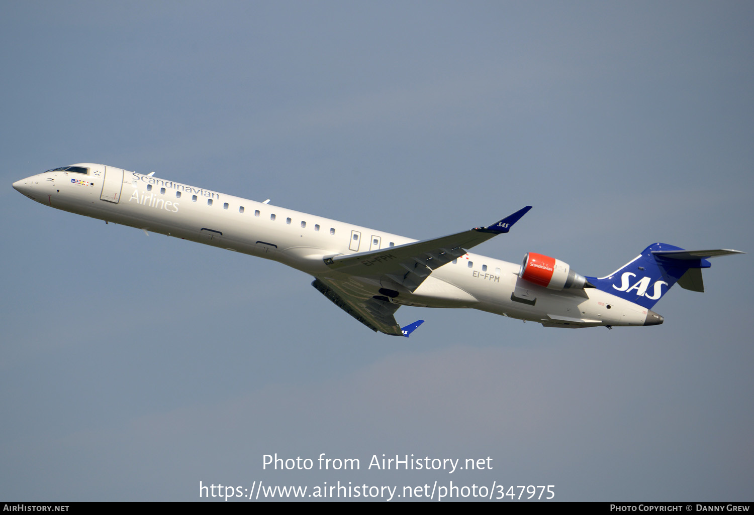 Aircraft Photo of EI-FPM | Bombardier CRJ-900LR (CL-600-2D24) | Scandinavian Airlines - SAS | AirHistory.net #347975