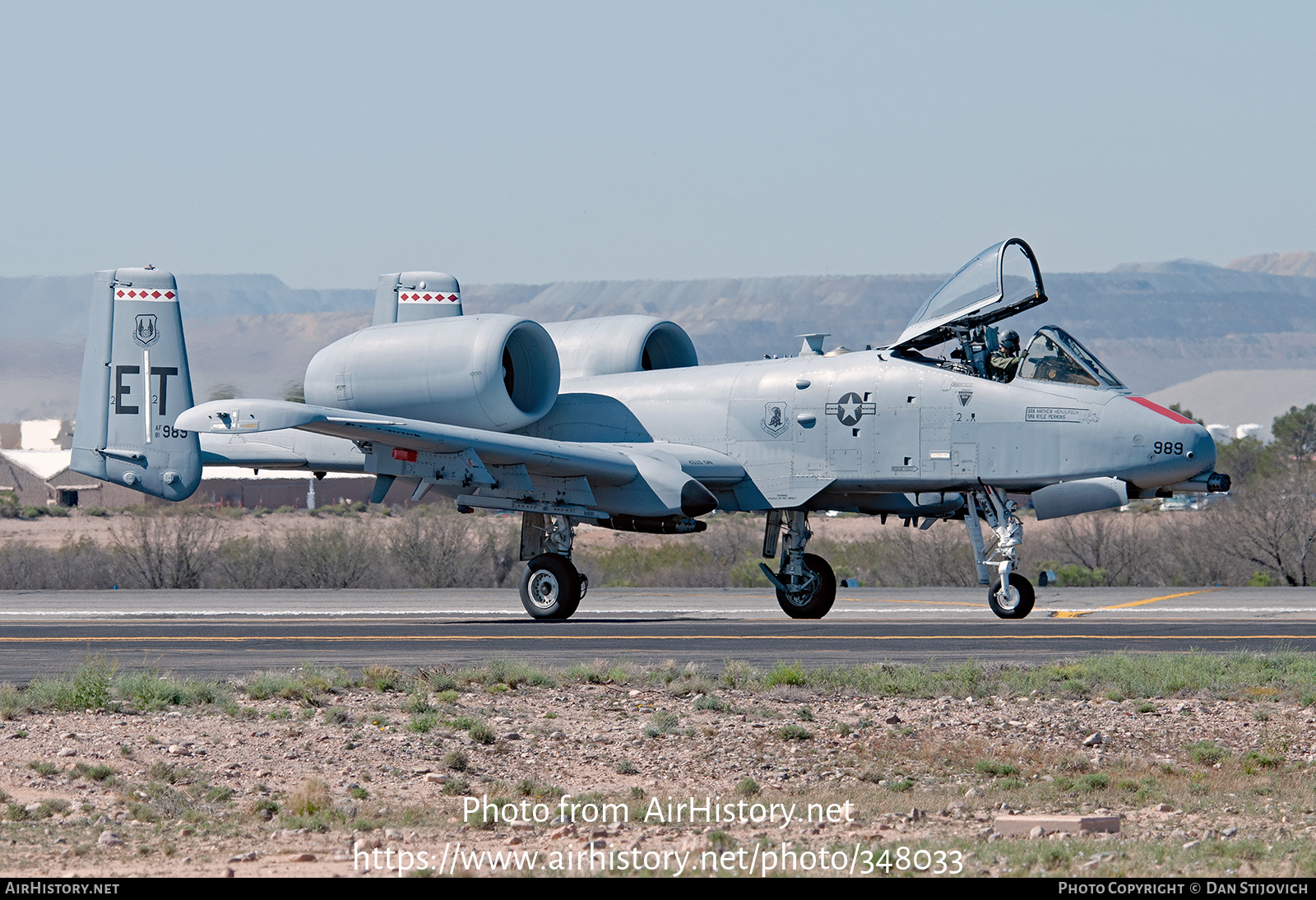 Aircraft Photo of 81-0989 / AF81-989 | Fairchild A-10C Thunderbolt 