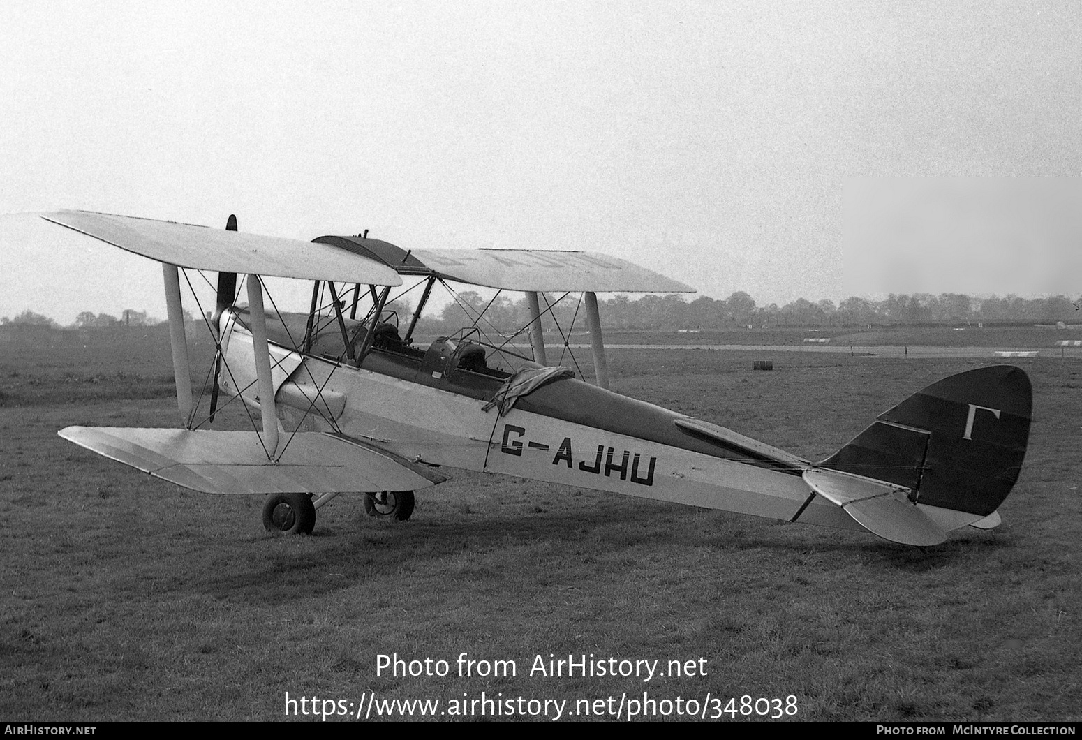 Aircraft Photo of G-AJHU | De Havilland D.H. 82A Tiger Moth | AirHistory.net #348038