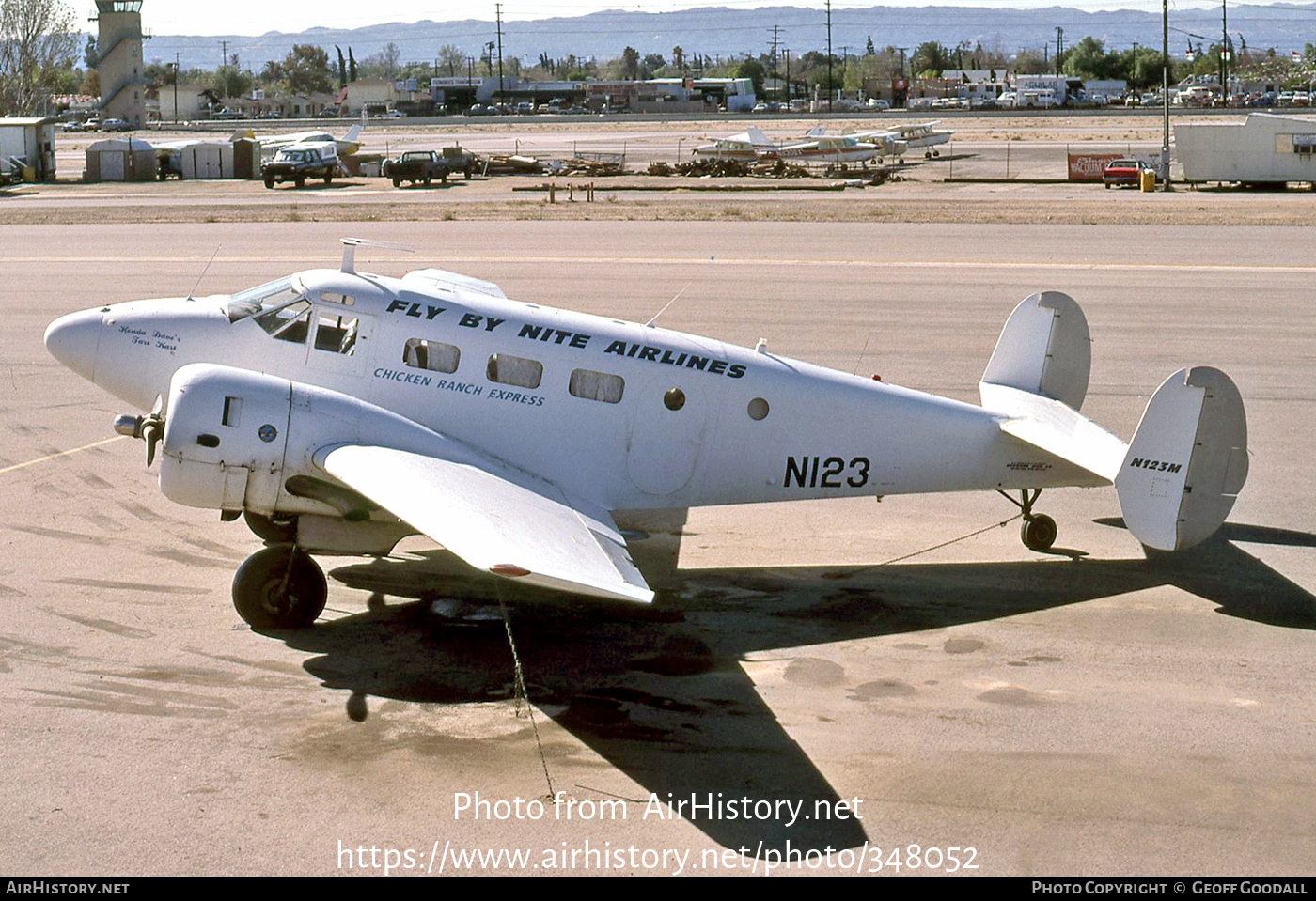 Aircraft Photo of N123M / N123 | Beech D18S | Fly By Nite Airlines | AirHistory.net #348052