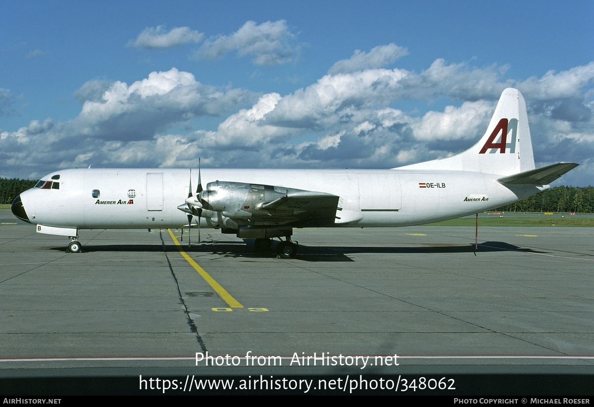 Aircraft Photo of OE-ILB | Lockheed L-188A(F) Electra | Amerer Air | AirHistory.net #348062