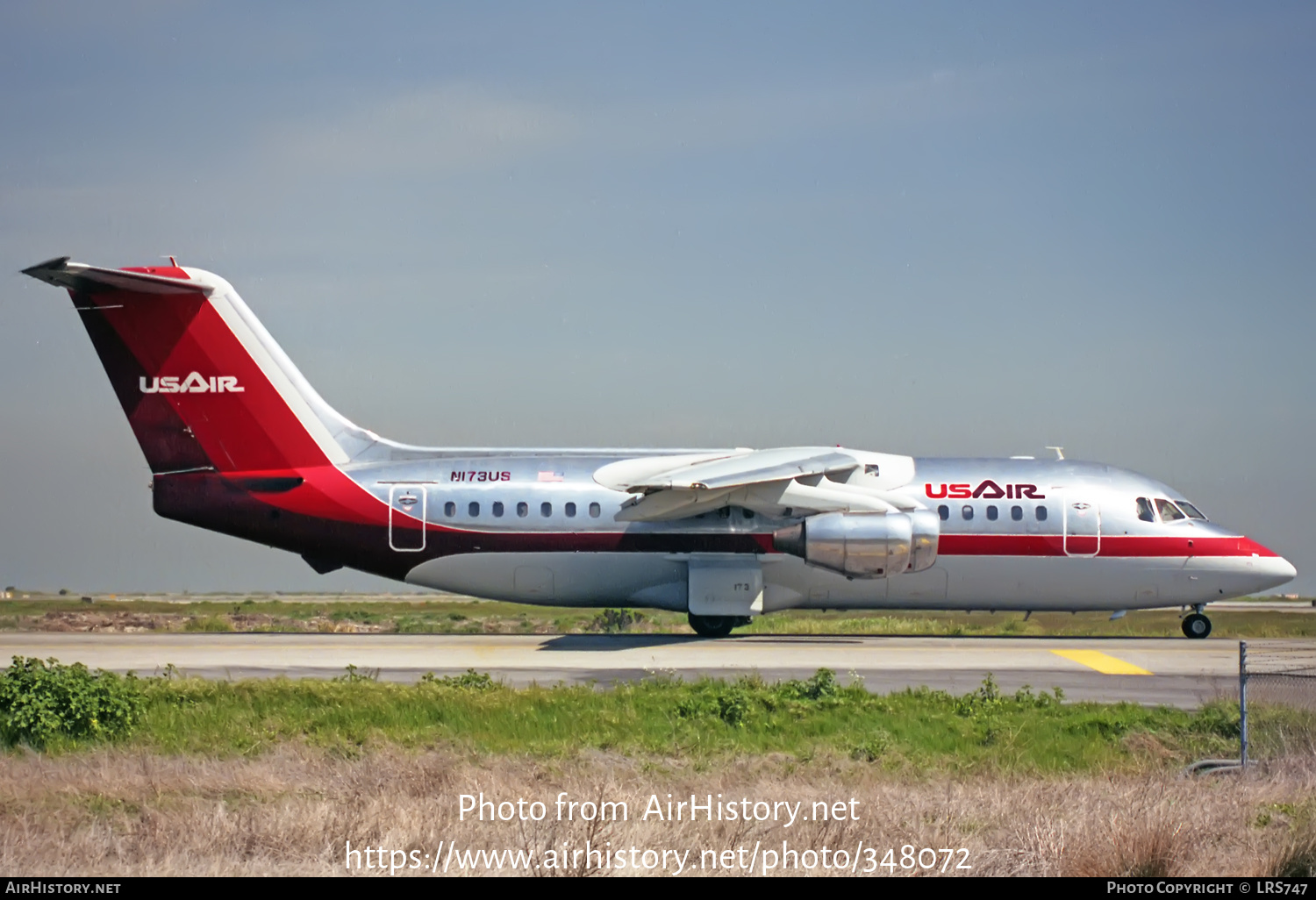 Aircraft Photo of N173US | British Aerospace BAe-146-200 | USAir | AirHistory.net #348072