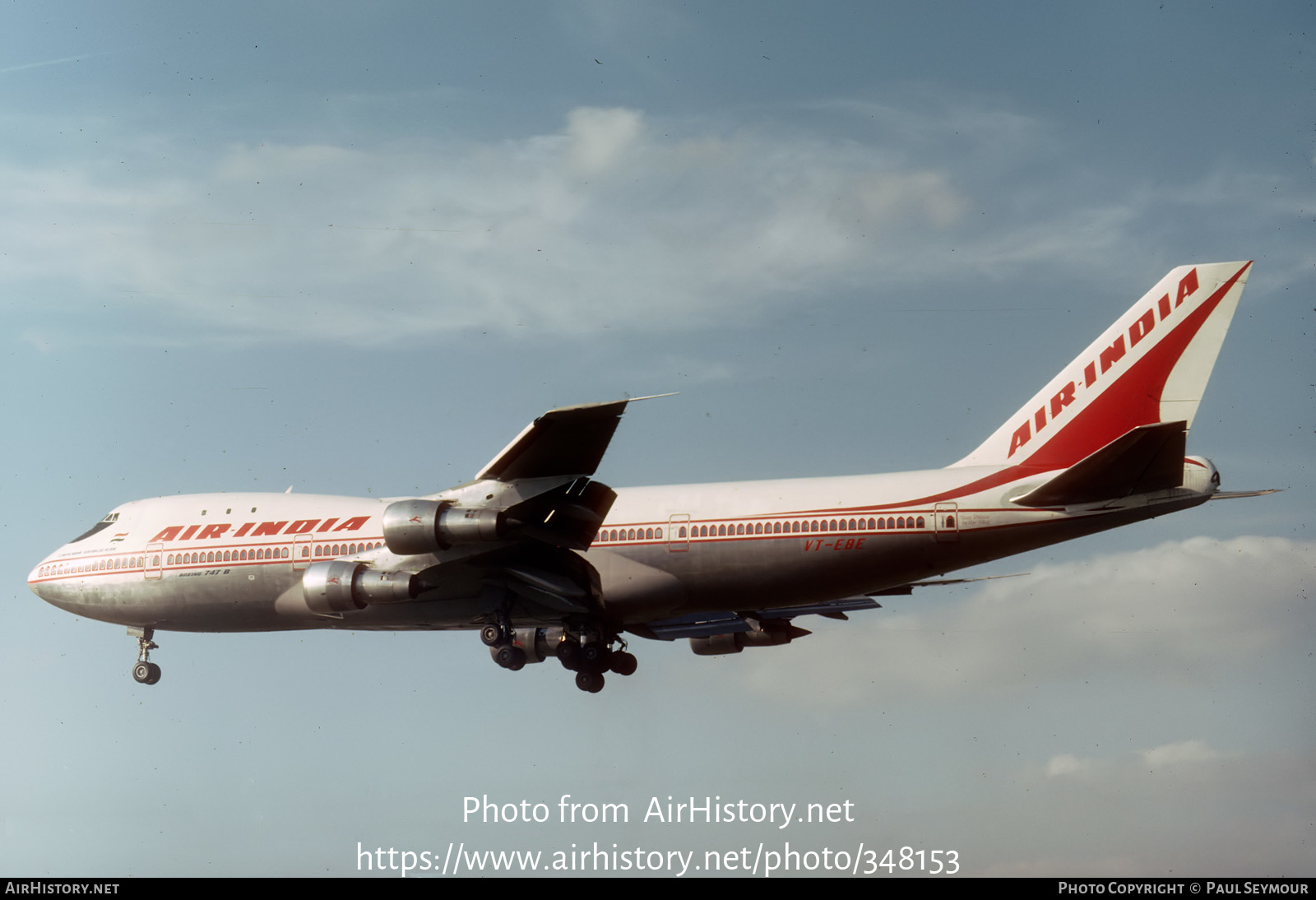 Aircraft Photo of VT-EBE | Boeing 747-237B | Air India | AirHistory.net #348153