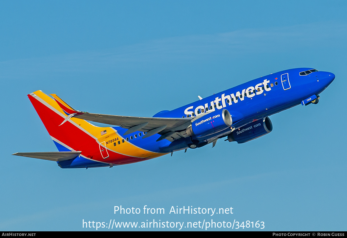 Aircraft Photo of N7858A | Boeing 737-79P | Southwest Airlines | AirHistory.net #348163