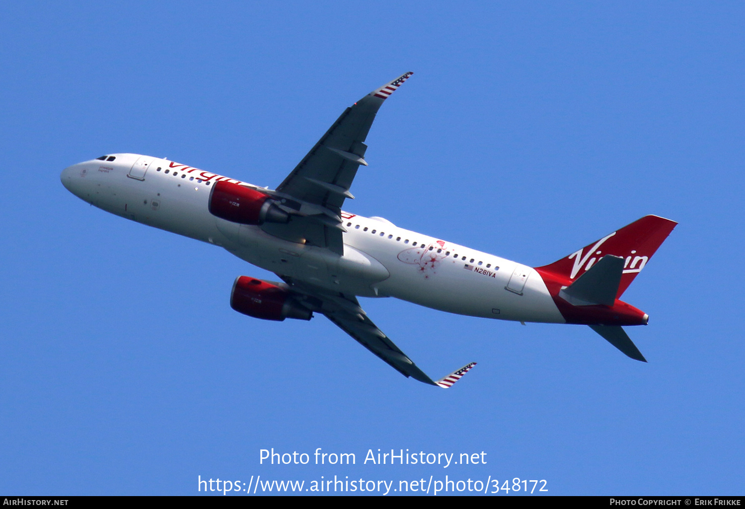 Aircraft Photo of N281VA | Airbus A320-214 | Virgin America | AirHistory.net #348172