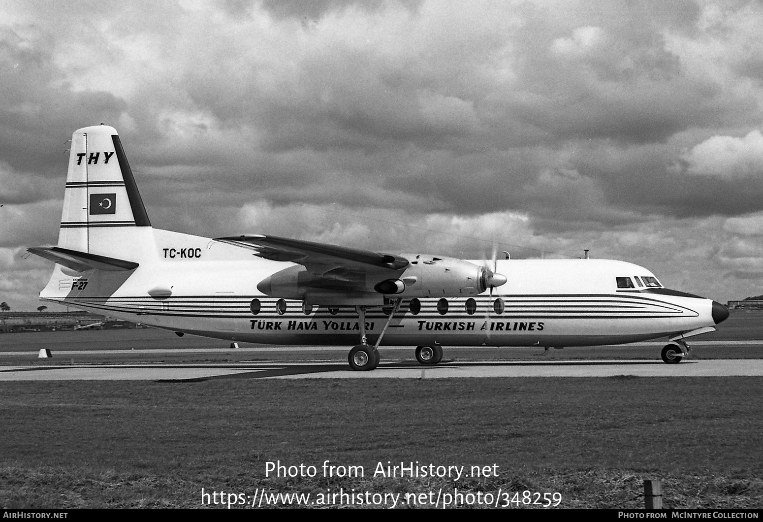 Aircraft Photo of TC-KOC | Fairchild F-27 | THY Türk Hava Yolları - Turkish Airlines | AirHistory.net #348259