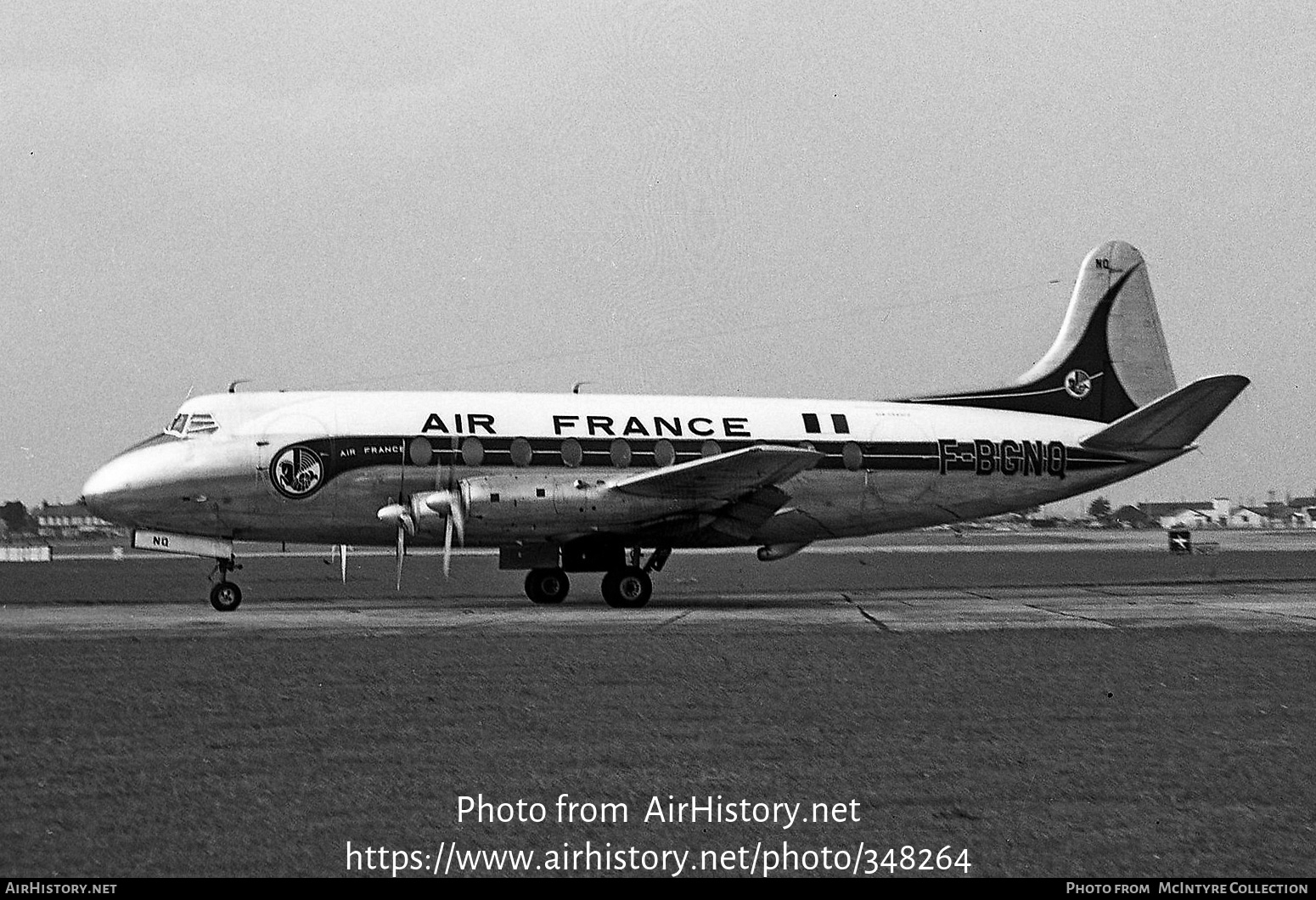 Aircraft Photo of F-BGNQ | Vickers 708 Viscount | Air France | AirHistory.net #348264