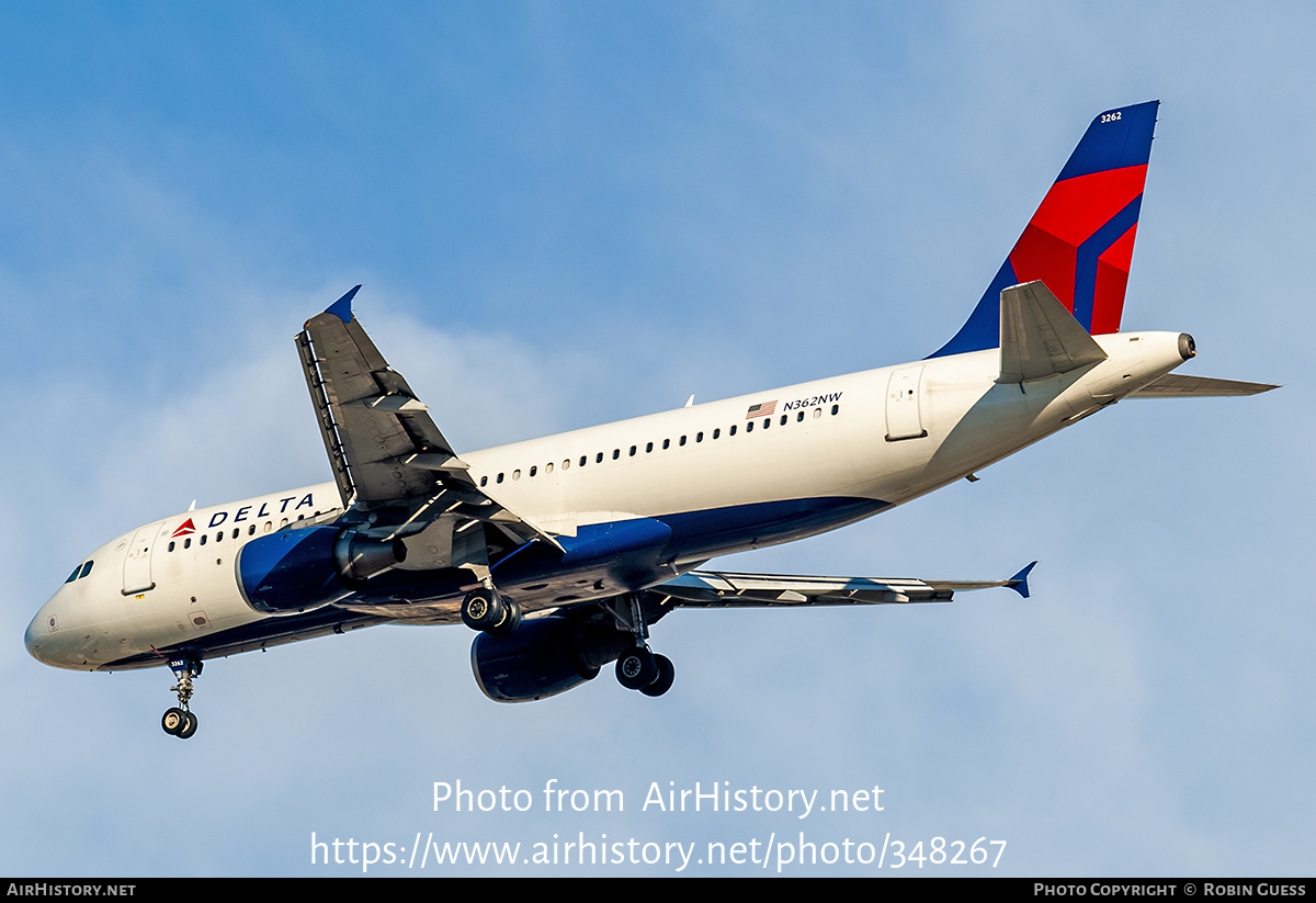 Aircraft Photo of N362NW | Airbus A320-212 | Delta Air Lines | AirHistory.net #348267