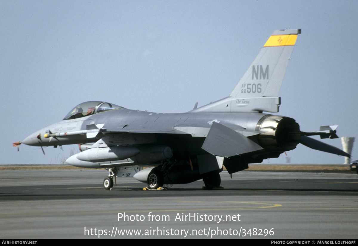 Aircraft Photo of 88-0506 / AF88-506 | General Dynamics F-16C Fighting Falcon | USA - Air Force | AirHistory.net #348296