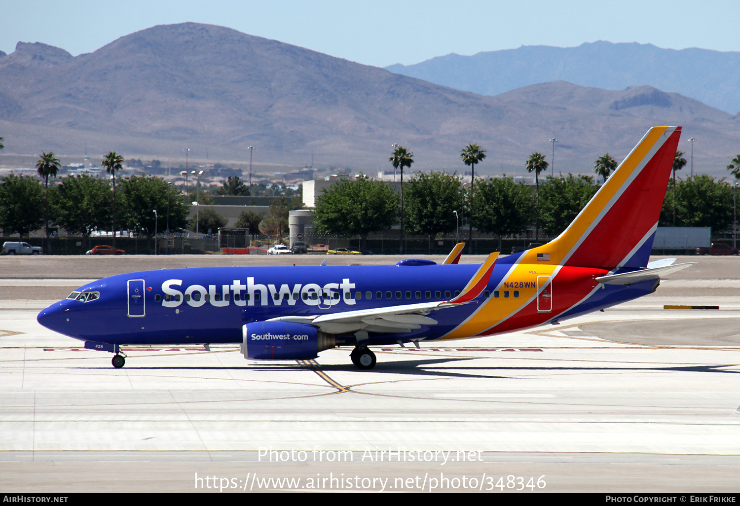 Aircraft Photo of N428WN | Boeing 737-7H4 | Southwest Airlines | AirHistory.net #348346