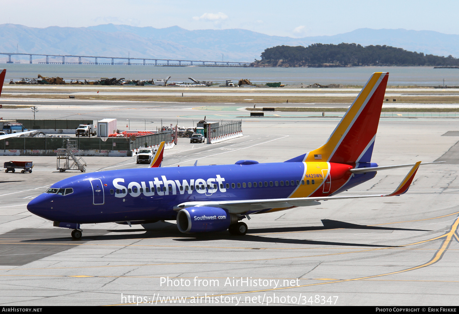 Aircraft Photo of N429WN | Boeing 737-7H4 | Southwest Airlines | AirHistory.net #348347