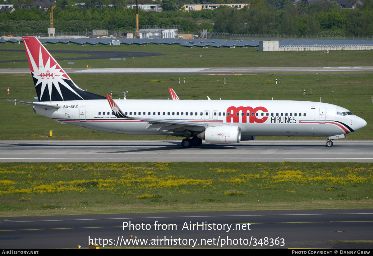 Aircraft Photo of SU-BPZ | Boeing 737-86N | AMC Airlines | AirHistory.net #348363