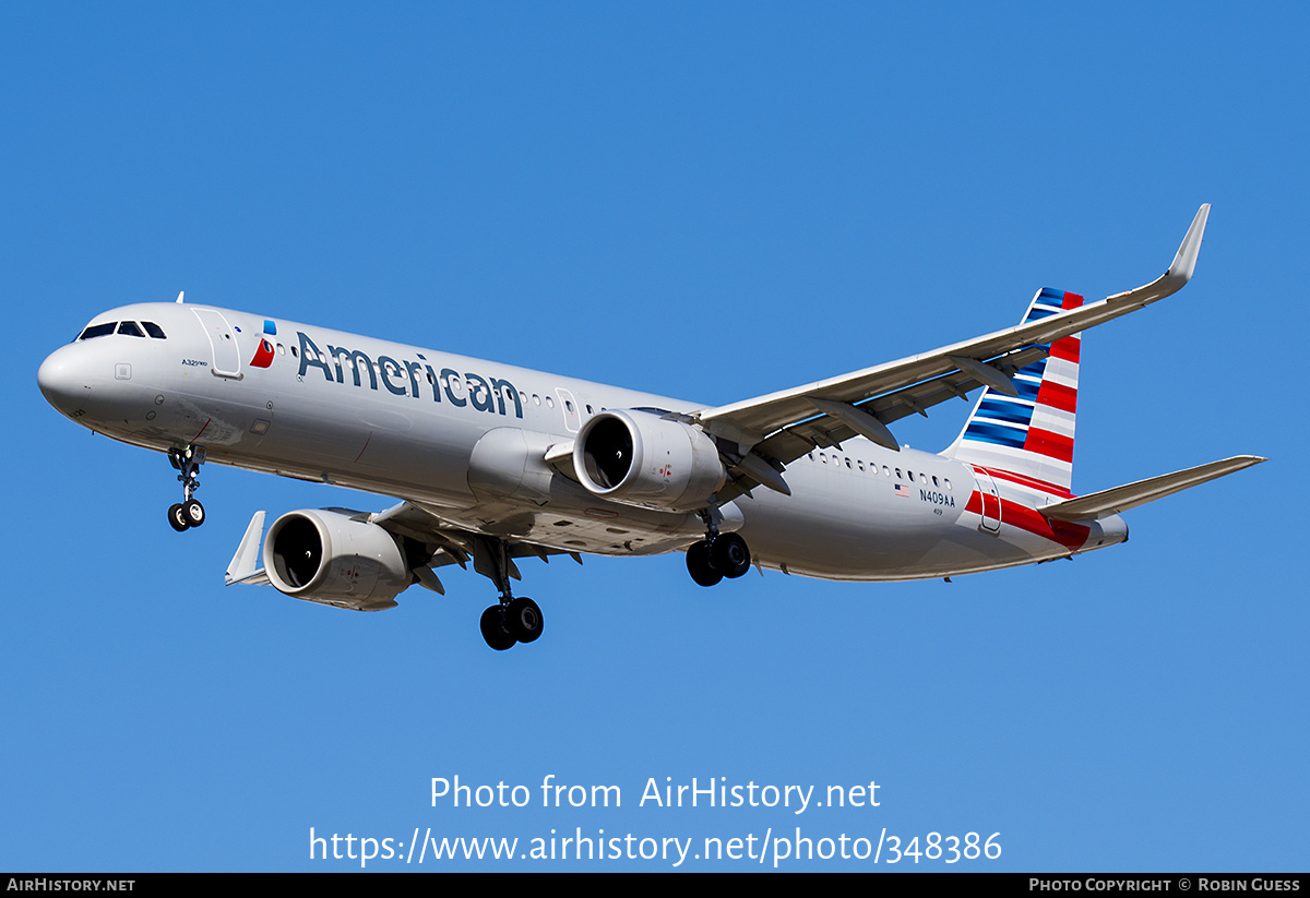 Aircraft Photo of N409AA | Airbus A321-253NX | American Airlines | AirHistory.net #348386