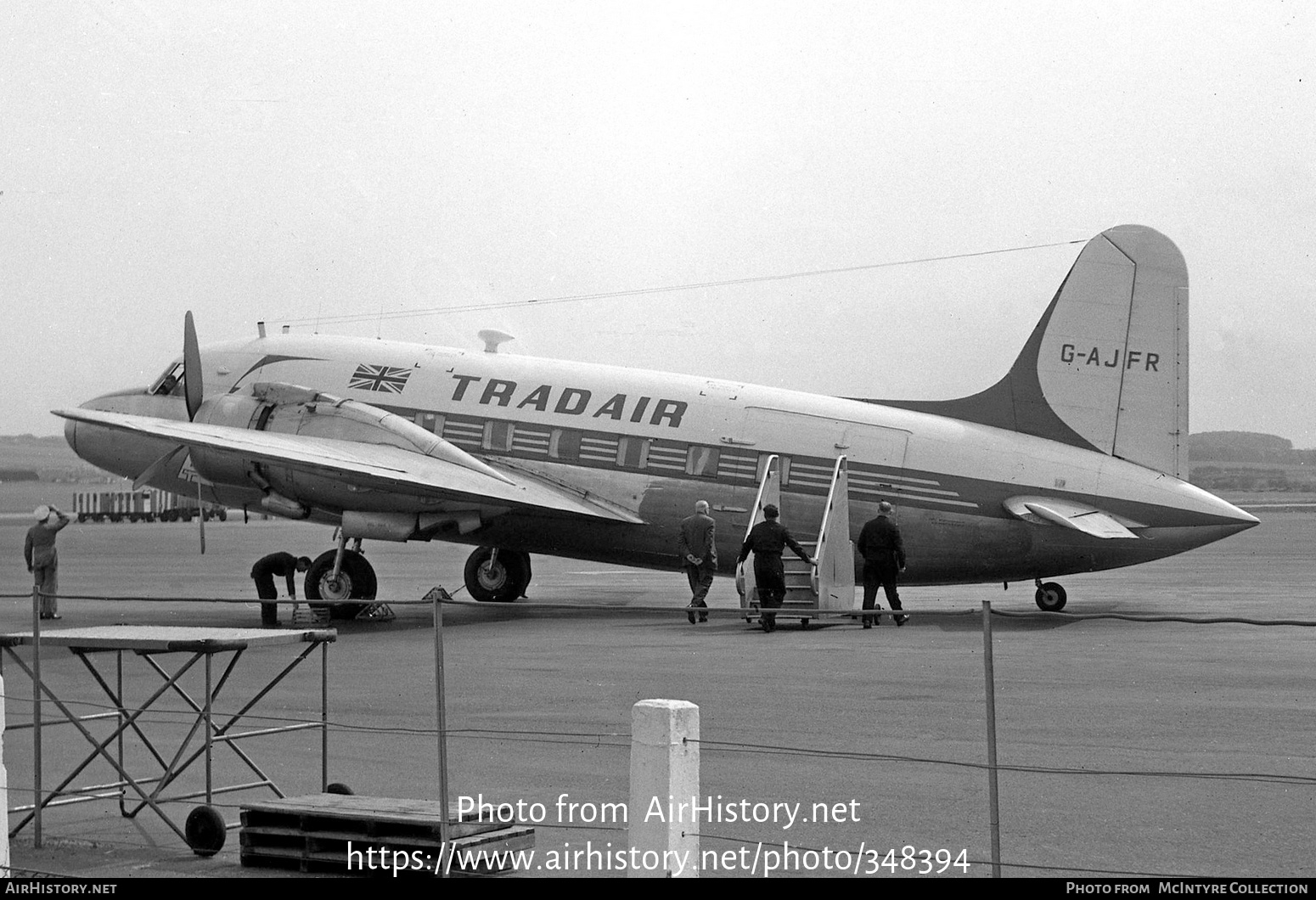 Aircraft Photo of G-AJFR | Vickers 627 Viking 1B | Tradair | AirHistory.net #348394