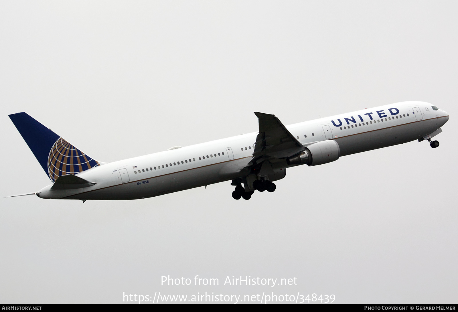 Aircraft Photo of N67058 | Boeing 767-424/ER | United Airlines | AirHistory.net #348439