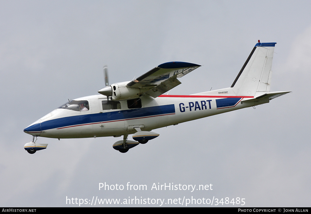 Aircraft Photo of G-PART | Partenavia P-68B Victor | Ravenair | AirHistory.net #348485