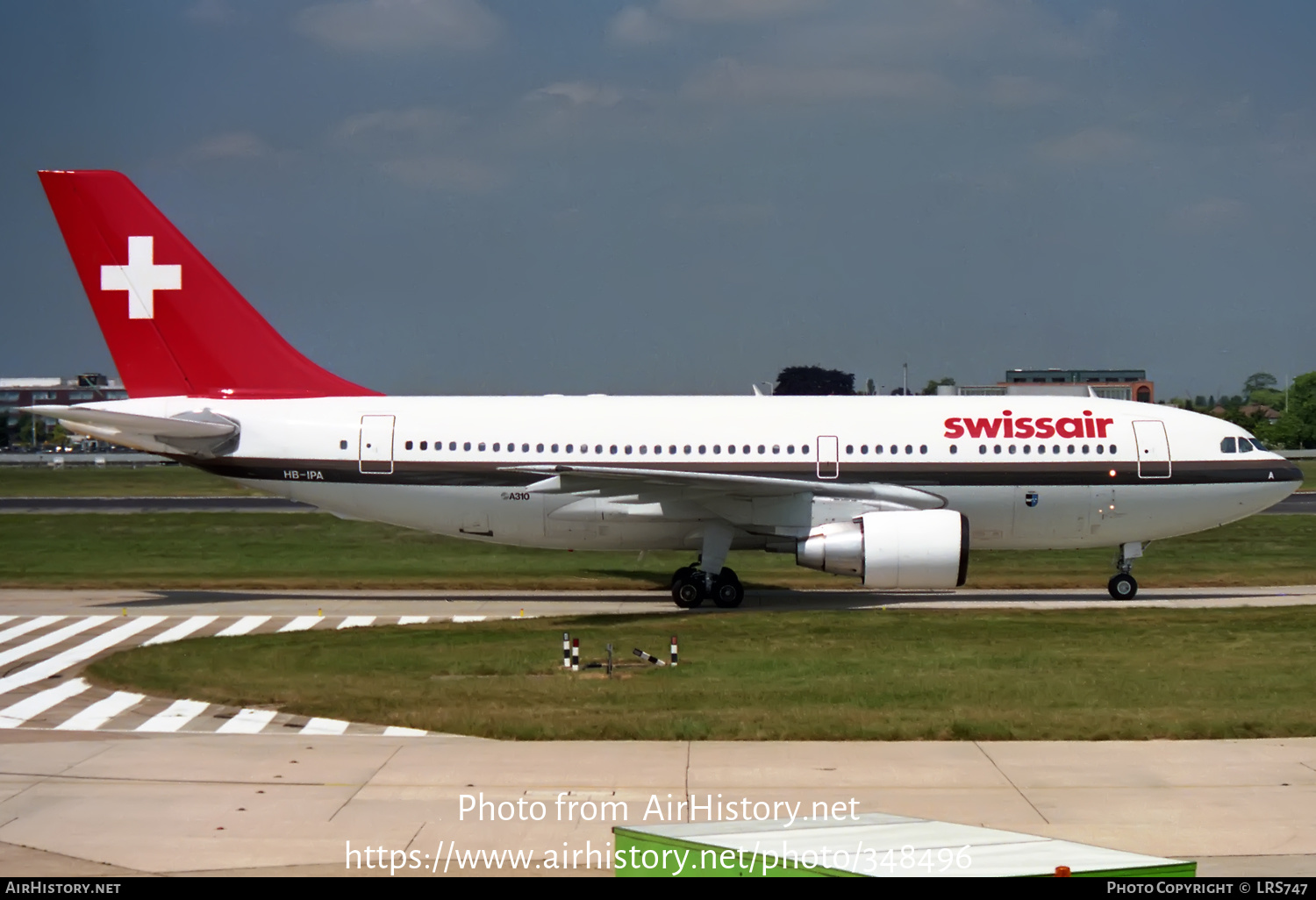 Aircraft Photo of HB-IPA | Airbus A310-221 | Swissair | AirHistory.net #348496