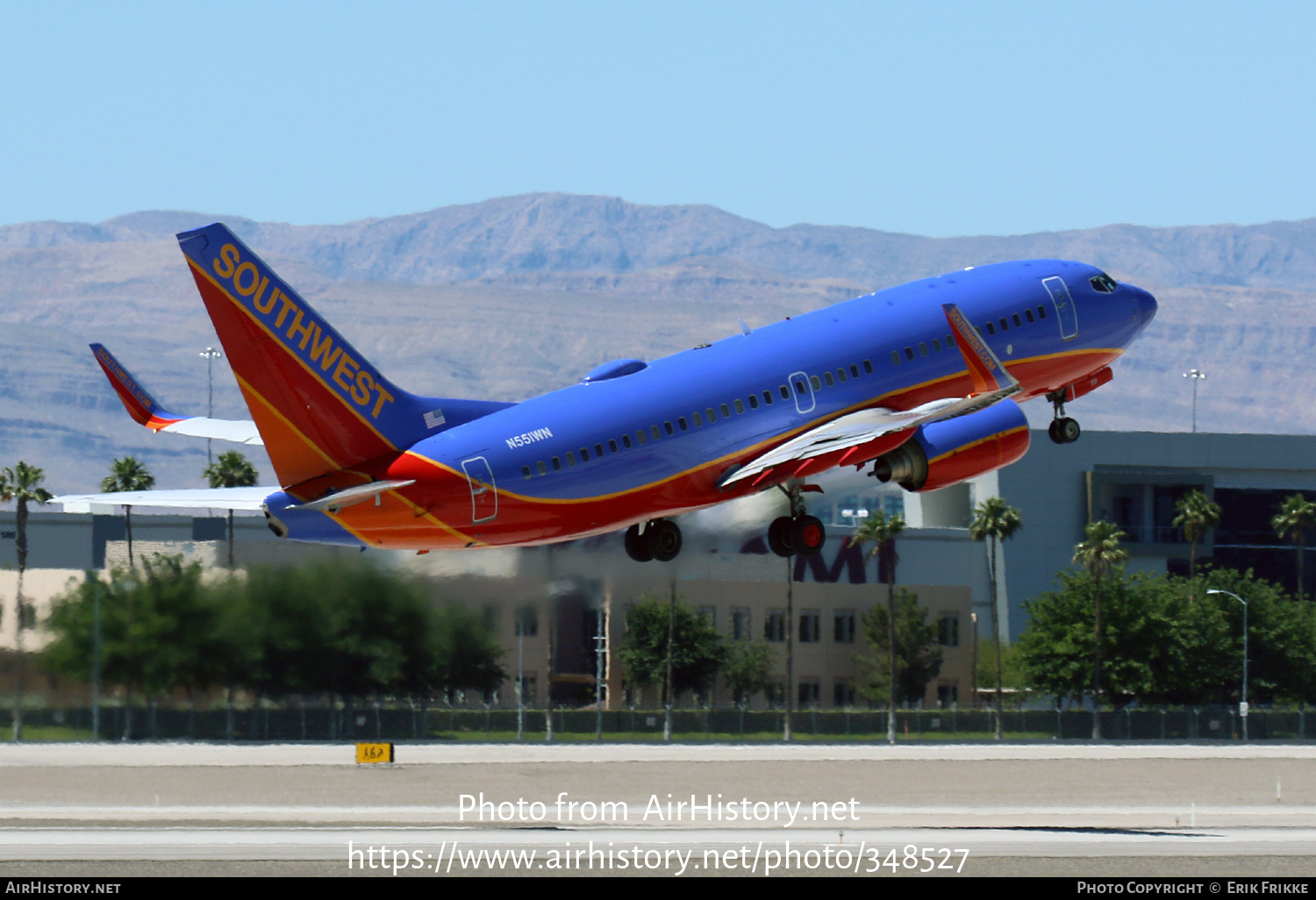 Aircraft Photo of N551WN | Boeing 737-76Q | Southwest Airlines | AirHistory.net #348527