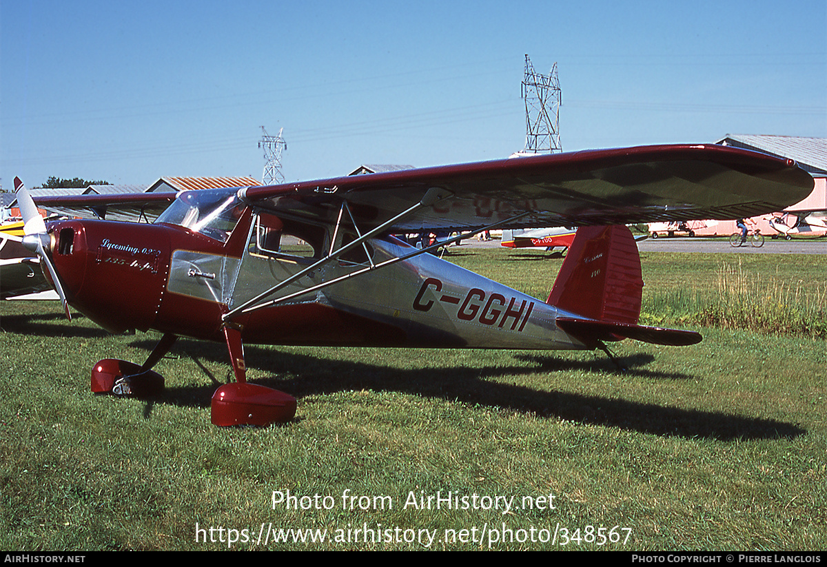 Aircraft Photo of C-GGHI | Cessna 140 | AirHistory.net #348567