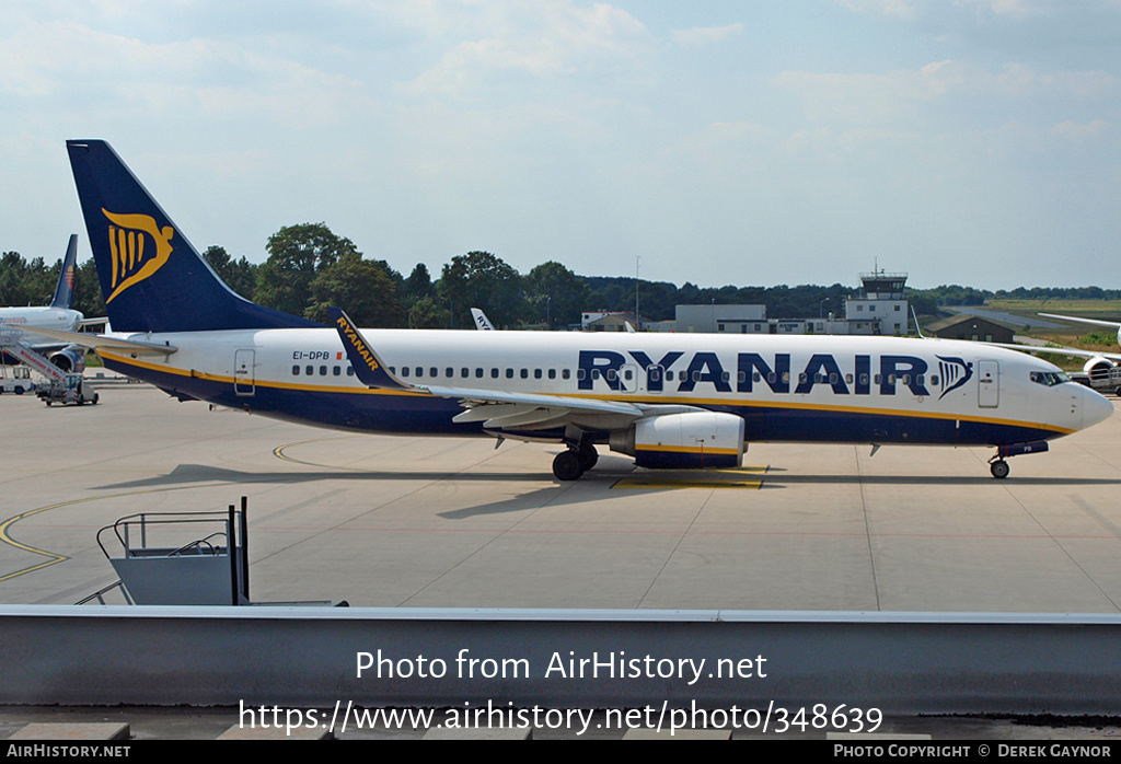 Aircraft Photo of EI-DPB | Boeing 737-8AS | Ryanair | AirHistory.net #348639