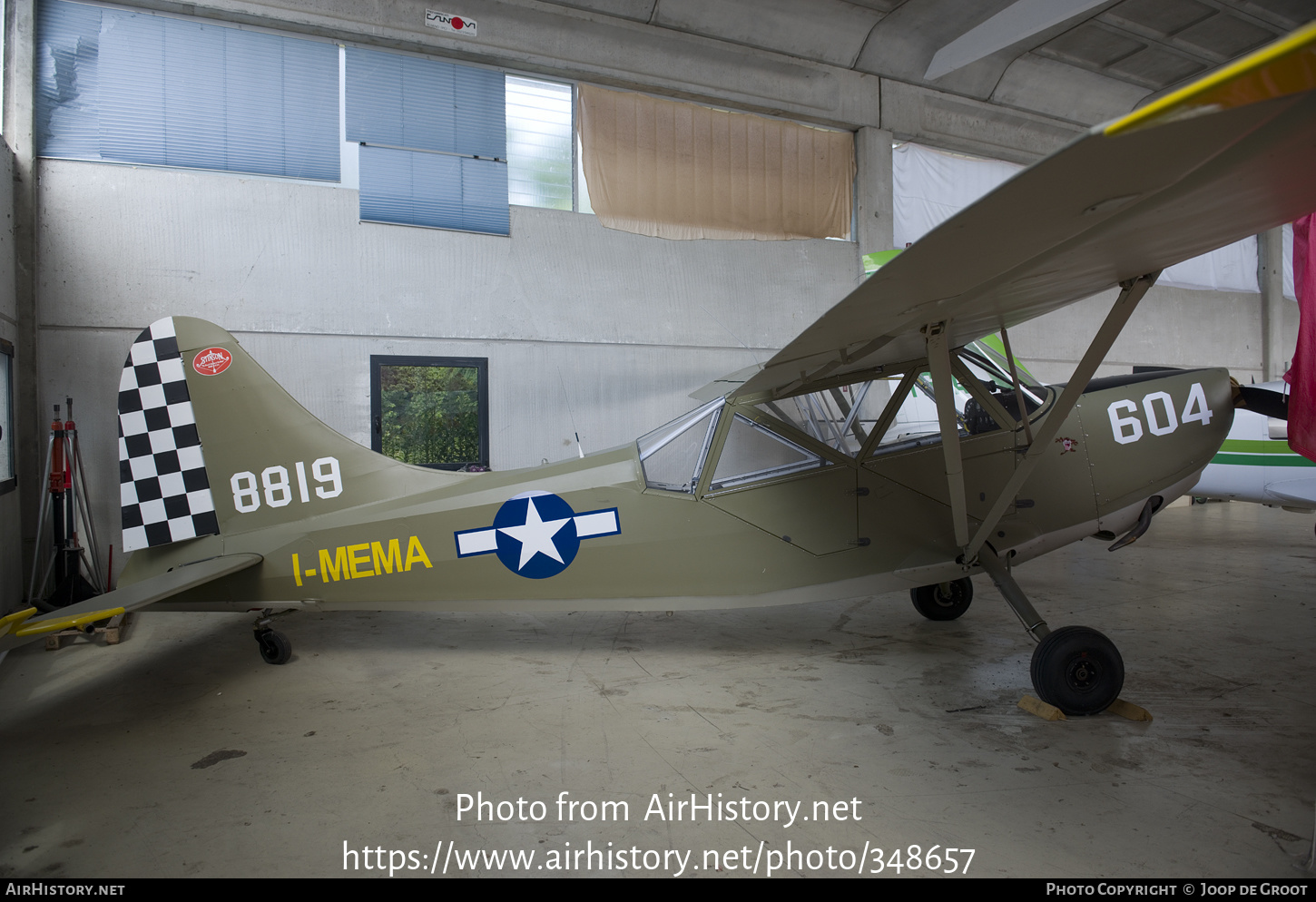 Aircraft Photo of I-MEMA / 8819 | Stinson L-5 Sentinel | USA - Air Force | AirHistory.net #348657