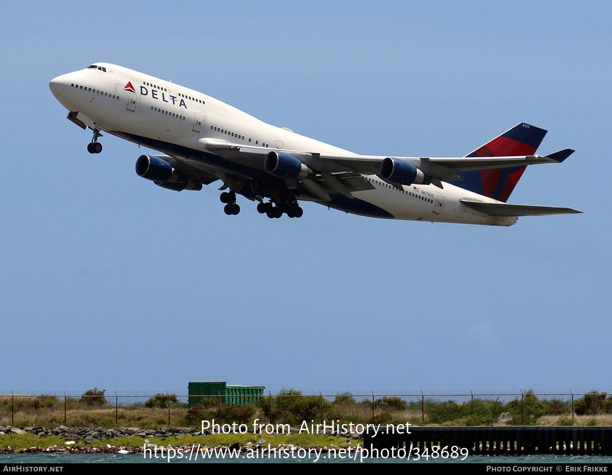 Aircraft Photo of N674US | Boeing 747-451 | Delta Air Lines | AirHistory.net #348689