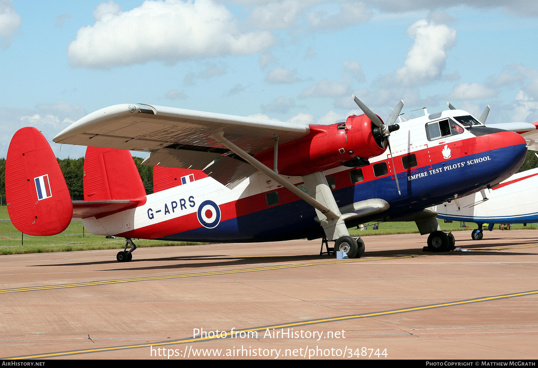 Aircraft Photo of G-APRS | Scottish Aviation Twin Pioneer Series 3 | UK - Air Force | AirHistory.net #348744