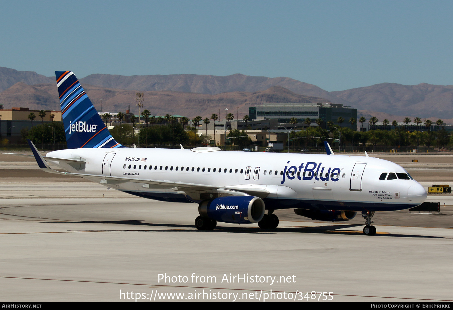 Aircraft Photo of N806JB | Airbus A320-232 | JetBlue Airways | AirHistory.net #348755