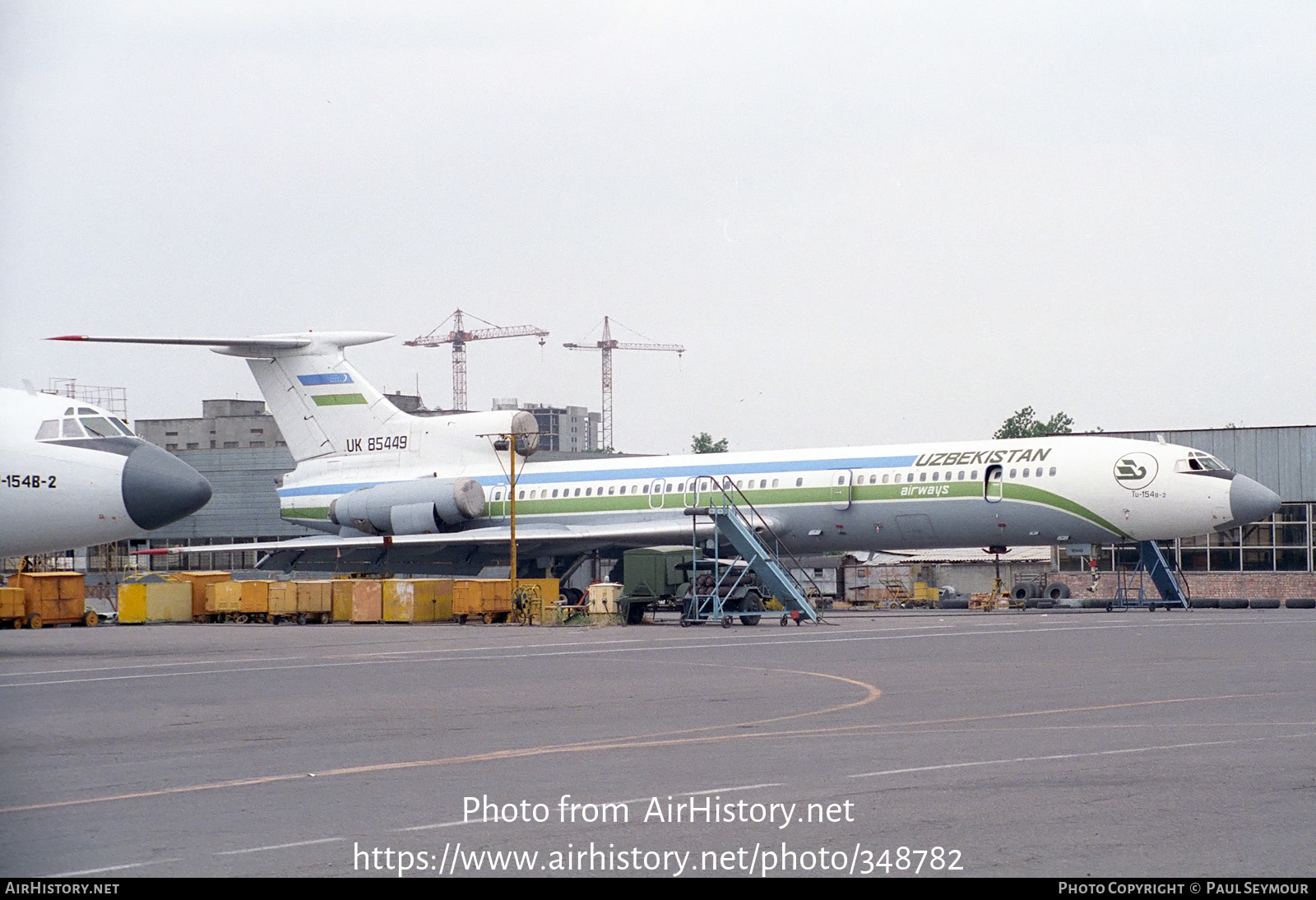 Aircraft Photo of UK85449 | Tupolev Tu-154B-2 | Uzbekistan Airways | AirHistory.net #348782