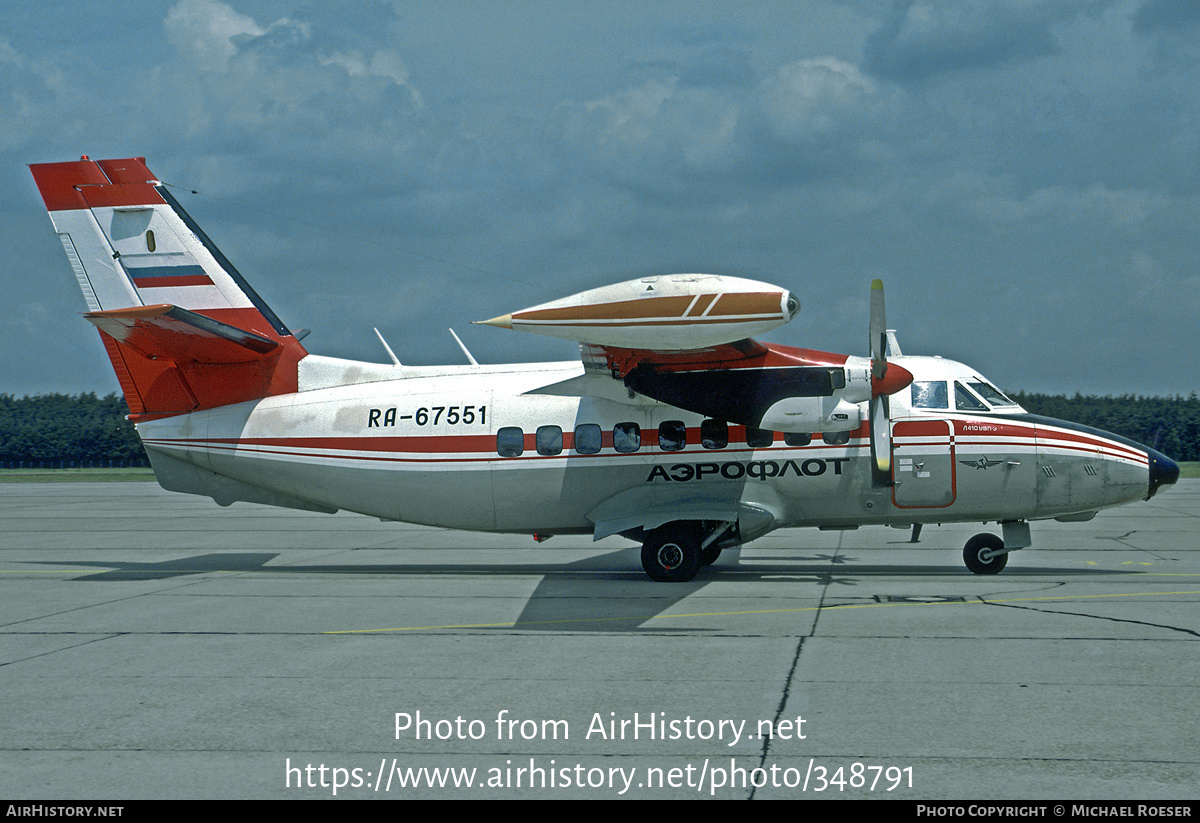 Aircraft Photo of RA-67551 | Let L-410UVP-E20 Turbolet | Aeroflot | AirHistory.net #348791