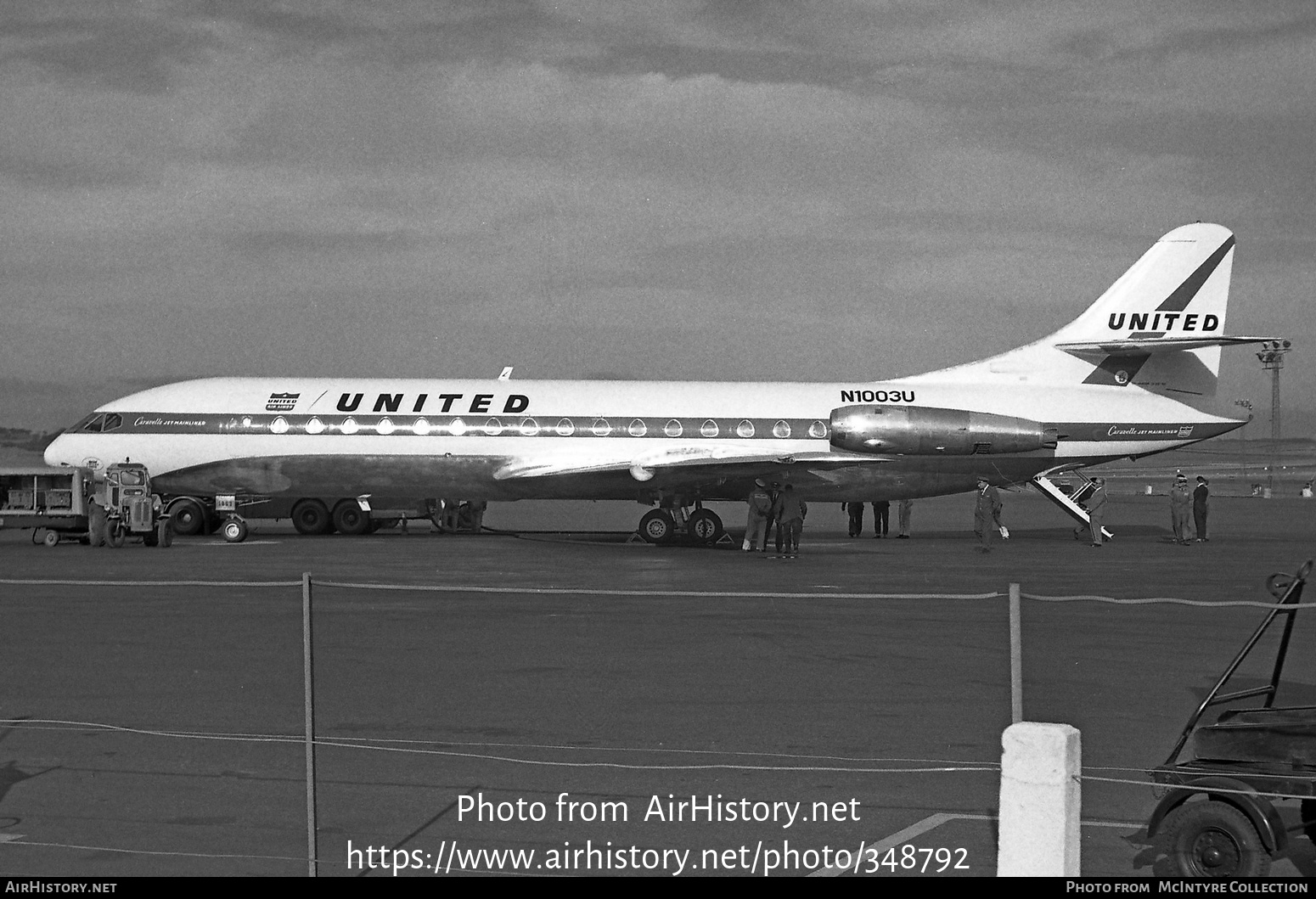 Aircraft Photo of N1003U | Sud SE-210 Caravelle VI-R | United Air Lines | AirHistory.net #348792