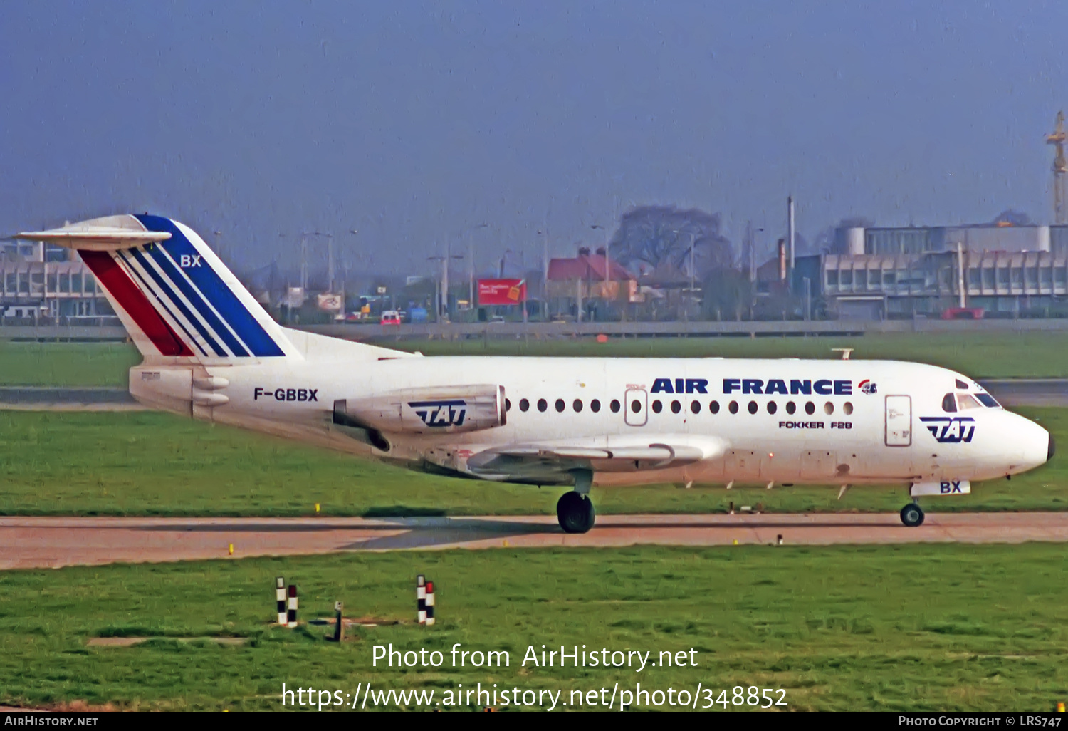 Aircraft Photo of F-GBBX | Fokker F28-1000 Fellowship | Air France | AirHistory.net #348852