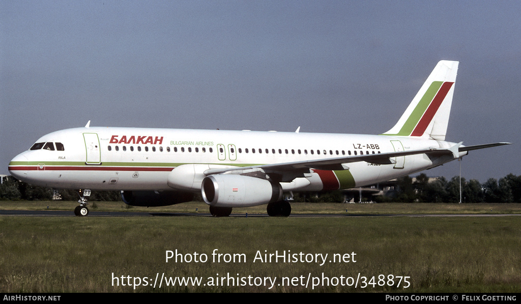 Aircraft Photo of LZ-ABB | Airbus A320-231 | Balkan - Bulgarian Airlines | AirHistory.net #348875