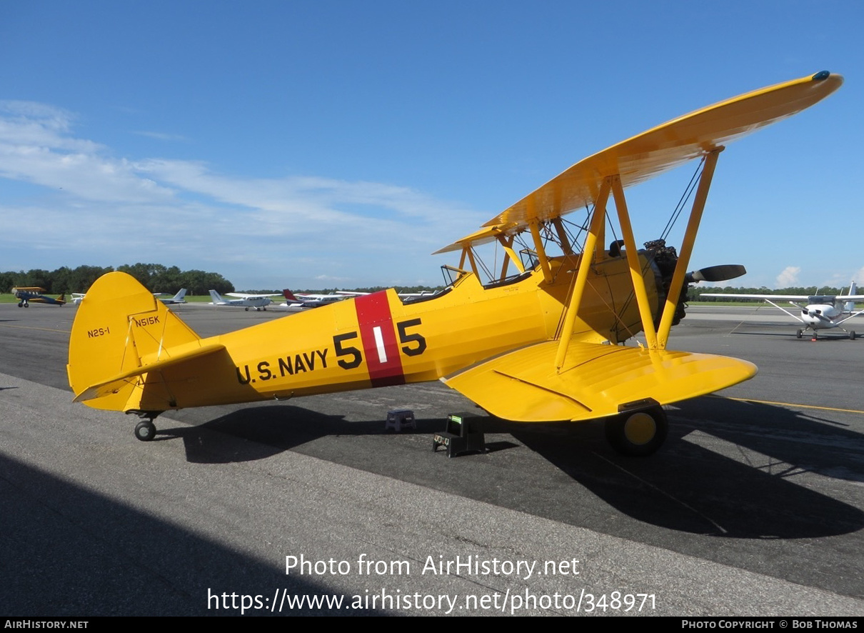 Aircraft Photo of N515K | Stearman PT-13A Kaydet (A75) | USA - Navy | AirHistory.net #348971