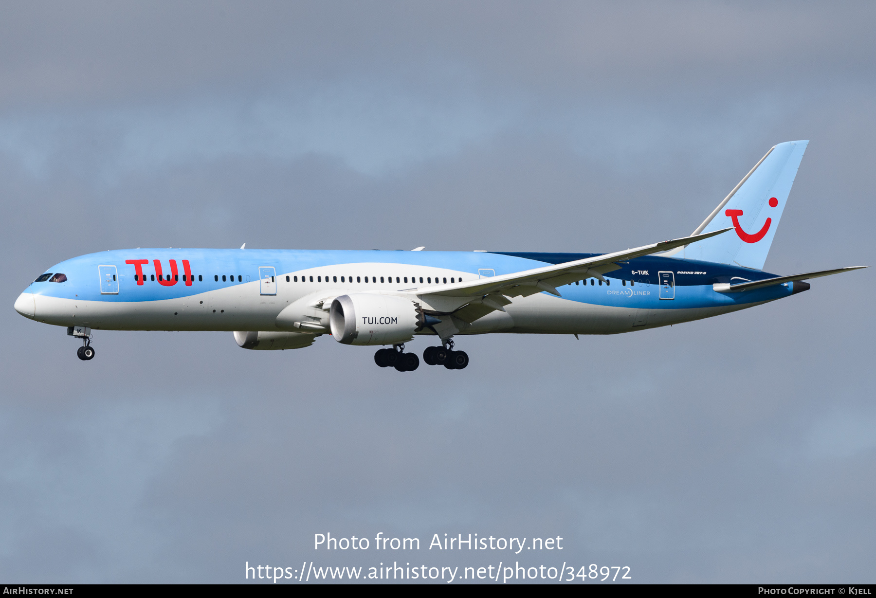 Aircraft Photo of G-TUIK | Boeing 787-9 Dreamliner | TUI | AirHistory.net #348972