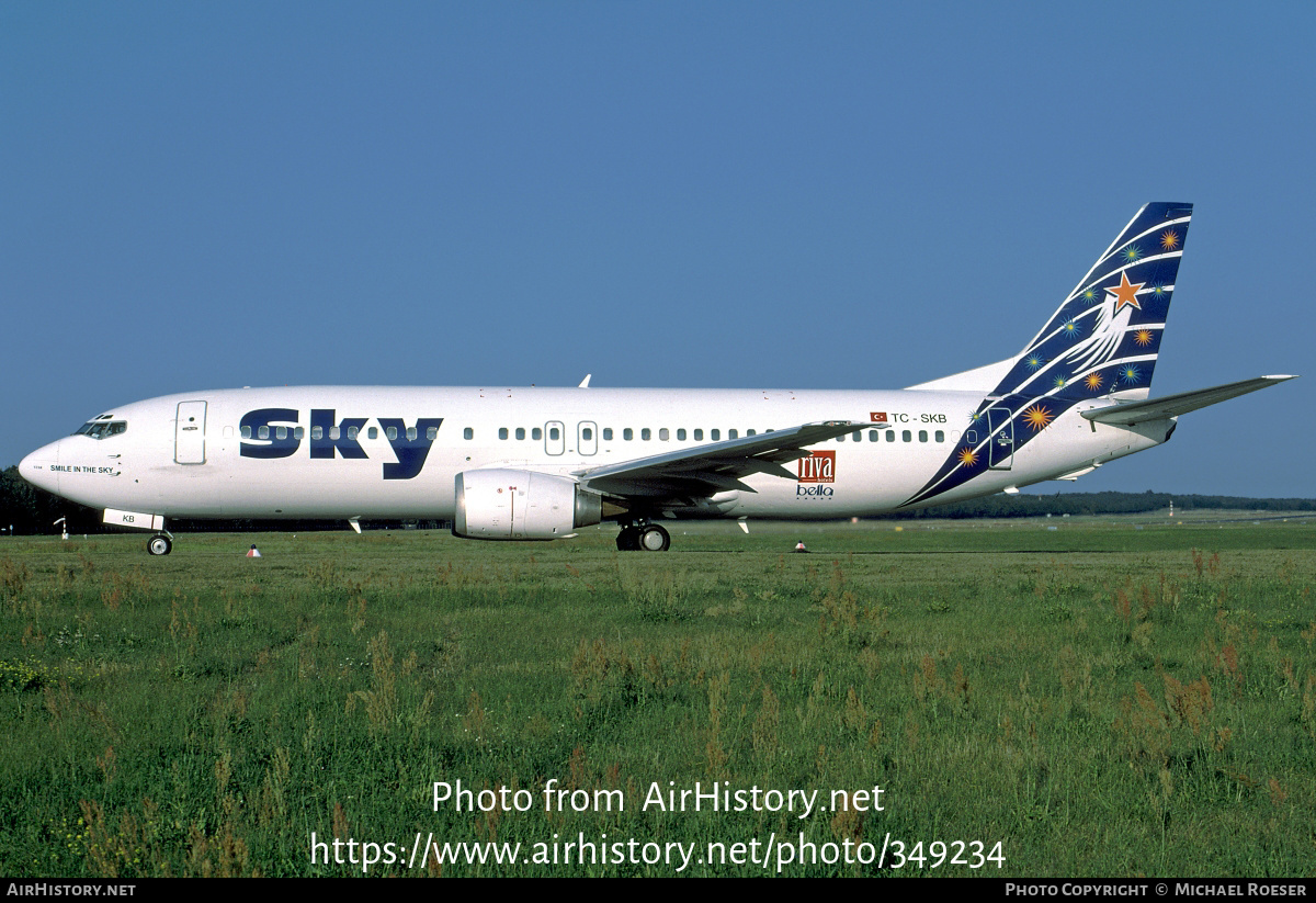 Aircraft Photo of TC-SKB | Boeing 737-430 | Sky Airlines | AirHistory.net #349234