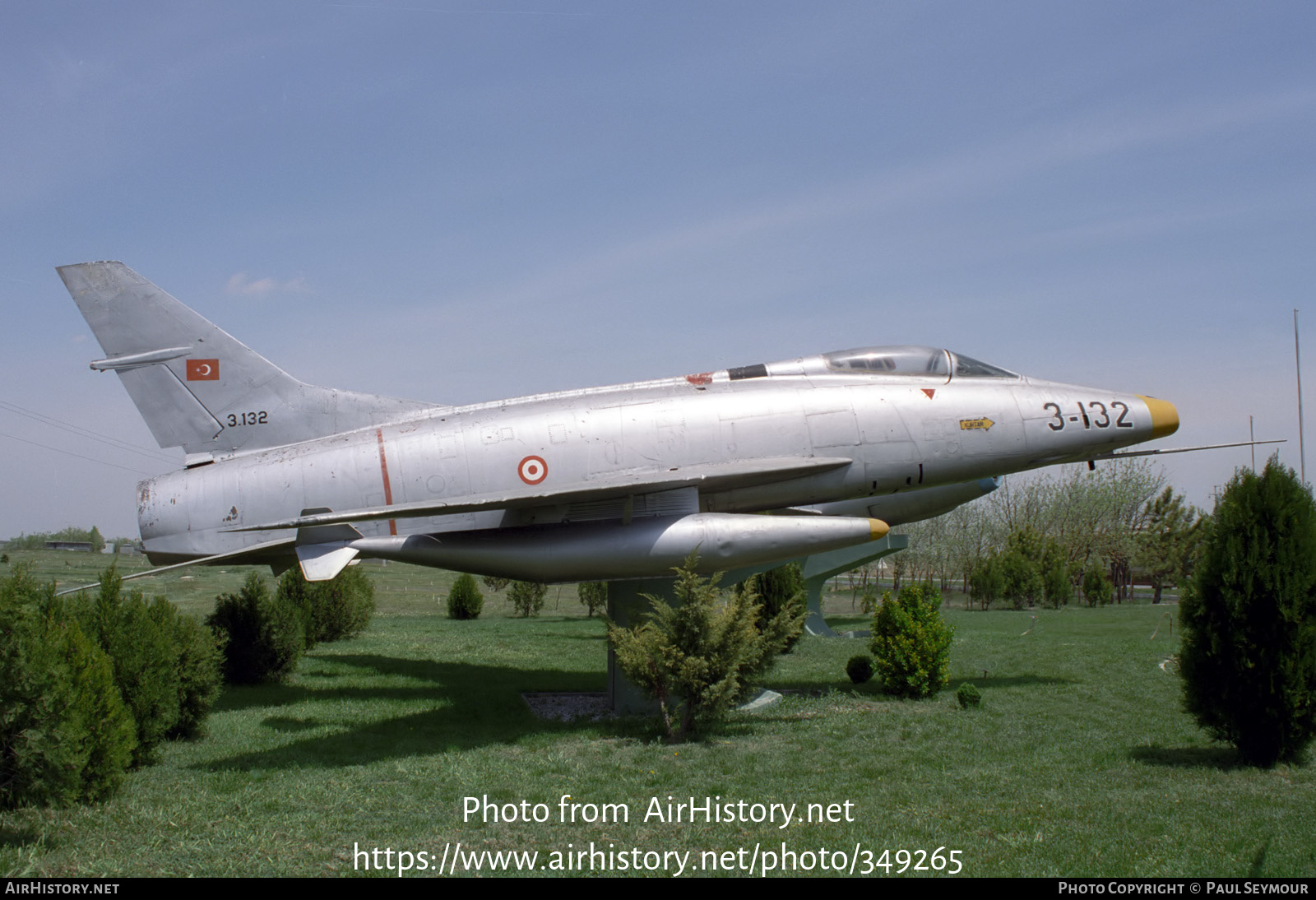 Aircraft Photo of 3.132 | North American F-100C Super Sabre | Turkey - Air Force | AirHistory.net #349265