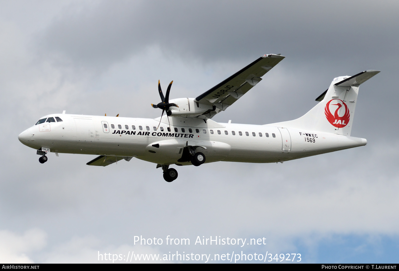 Aircraft Photo of F-WWEC | ATR ATR-72-600 (ATR-72-212A) | Japan Air Commuter - JAC | AirHistory.net #349273