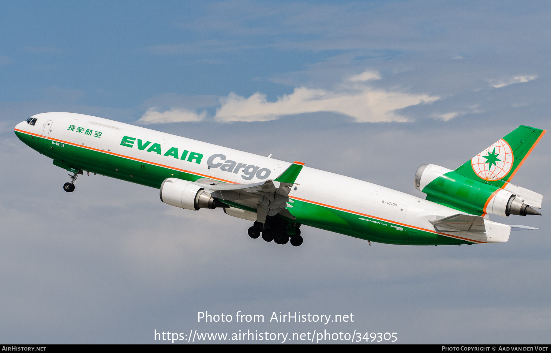 Aircraft Photo of B-16108 | McDonnell Douglas MD-11F | EVA Air Cargo | AirHistory.net #349305