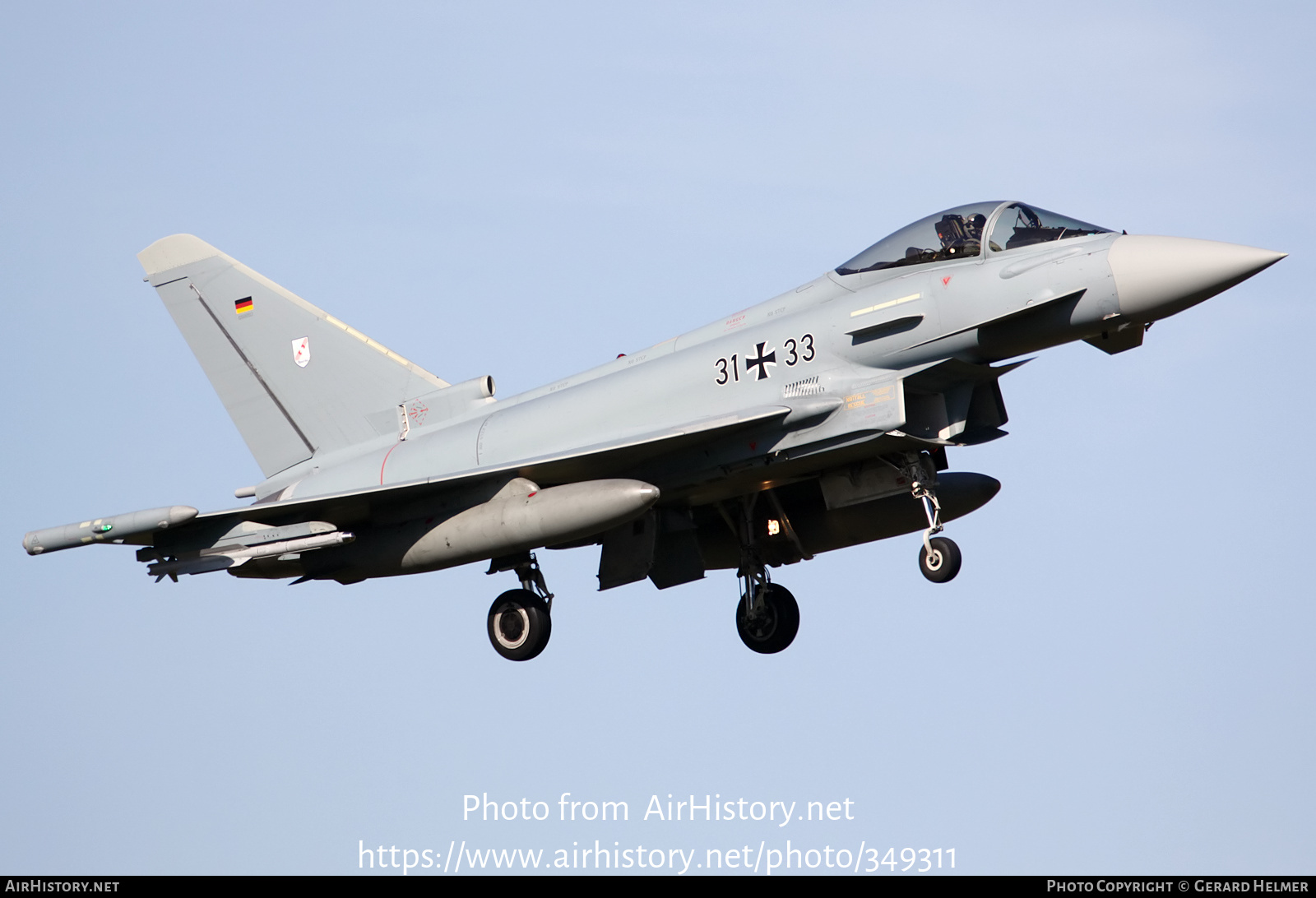 Aircraft Photo of 3133 | Eurofighter EF-2000 Typhoon S | Germany - Air Force | AirHistory.net #349311