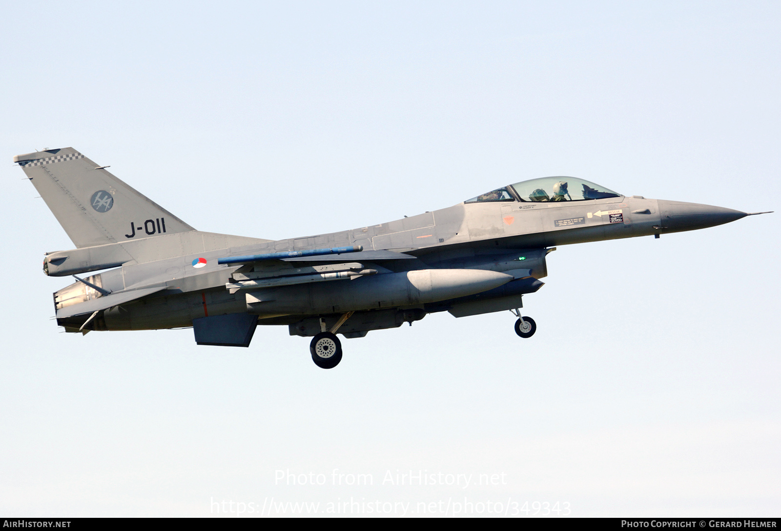 Aircraft Photo of J-011 | General Dynamics F-16AM Fighting Falcon | Netherlands - Air Force | AirHistory.net #349343