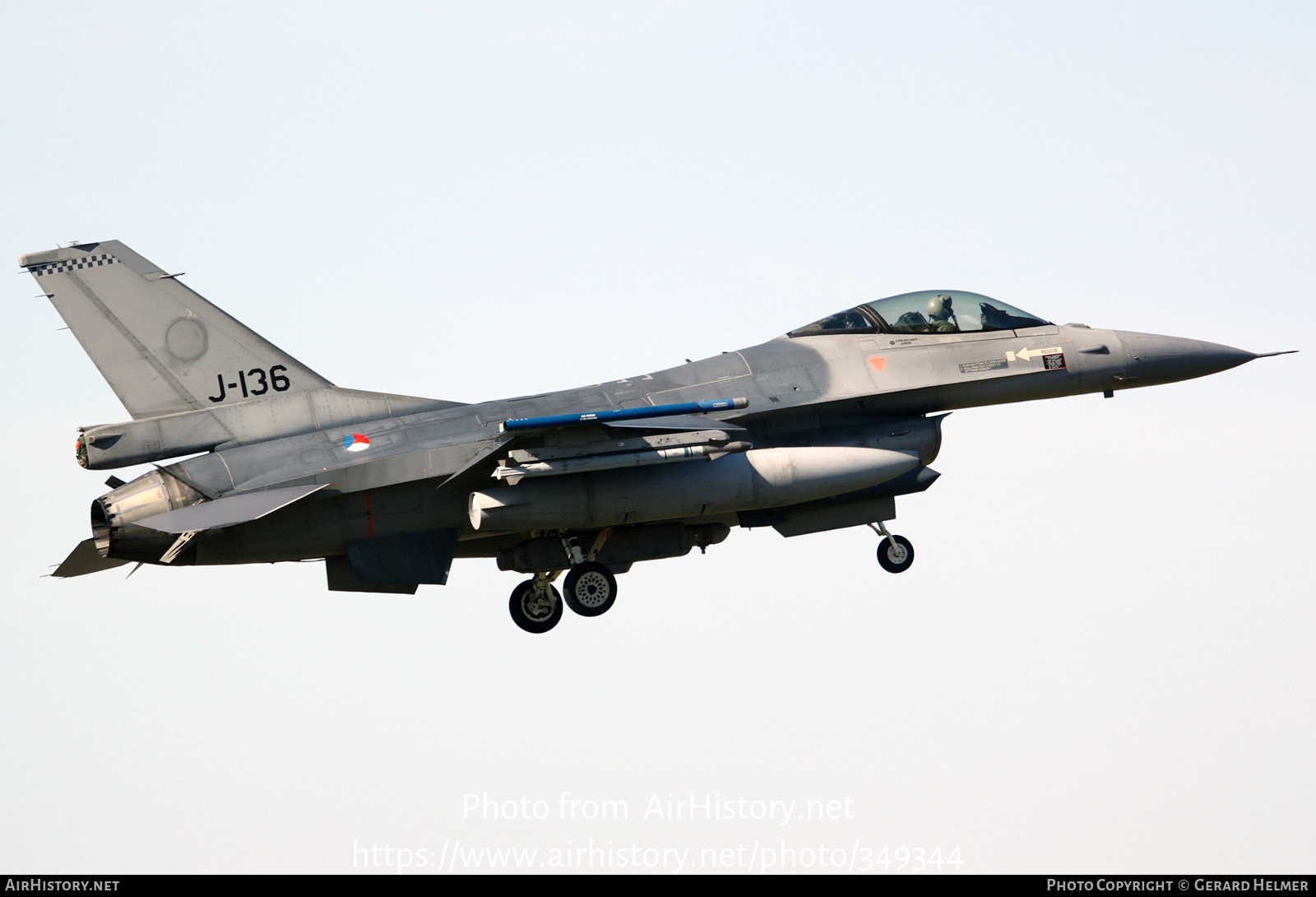 Aircraft Photo of J-136 | General Dynamics F-16AM Fighting Falcon | Netherlands - Air Force | AirHistory.net #349344