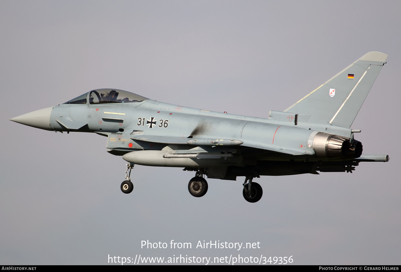 Aircraft Photo of 3136 | Eurofighter EF-2000 Typhoon S | Germany - Air Force | AirHistory.net #349356