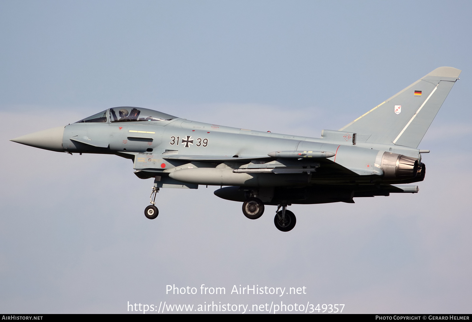 Aircraft Photo of 3139 | Eurofighter EF-2000 Typhoon S | Germany - Air Force | AirHistory.net #349357