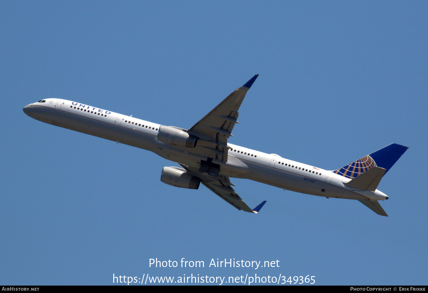 Aircraft Photo of N77867 | Boeing 757-33N | United Airlines | AirHistory.net #349365