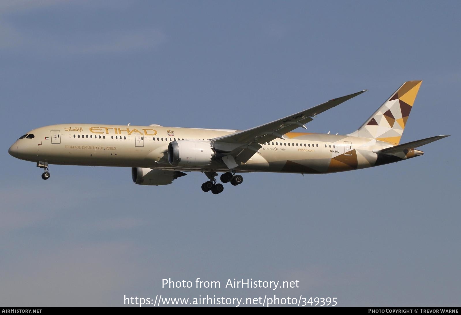 Aircraft Photo of A6-BNC | Boeing 787-9 Dreamliner | Etihad Airways | AirHistory.net #349395