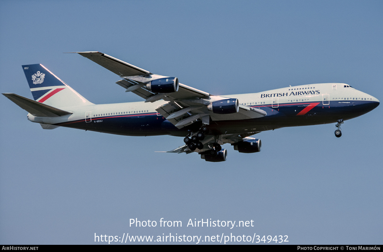 Aircraft Photo of G-BDXJ | Boeing 747-236B | British Airways | AirHistory.net #349432