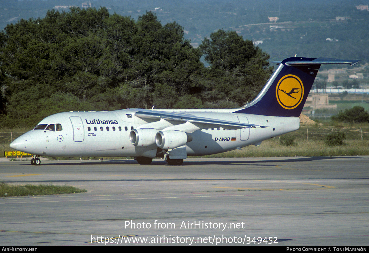 Aircraft Photo of D-AVRB | British Aerospace Avro 146-RJ85 | Lufthansa | AirHistory.net #349452