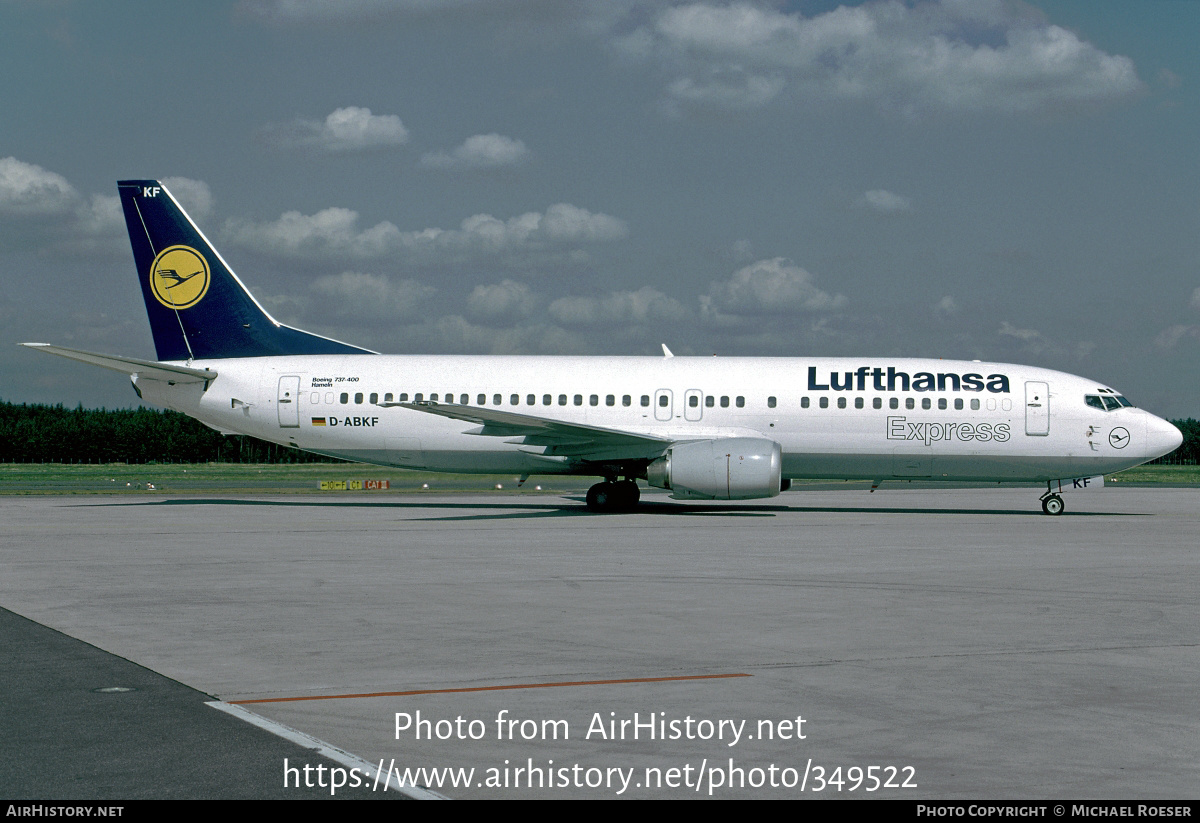 Aircraft Photo of D-ABKF | Boeing 737-430 | Lufthansa Express | AirHistory.net #349522